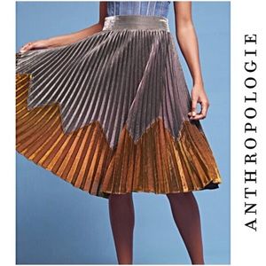NWT Anthropologie metallic skirt.